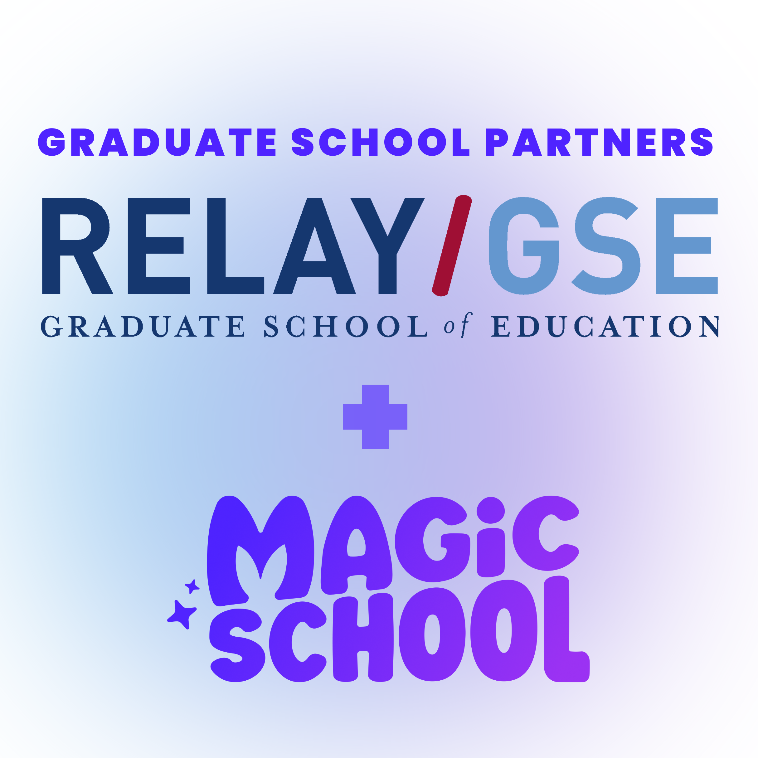The Relay/GSE and MagicSchool logos